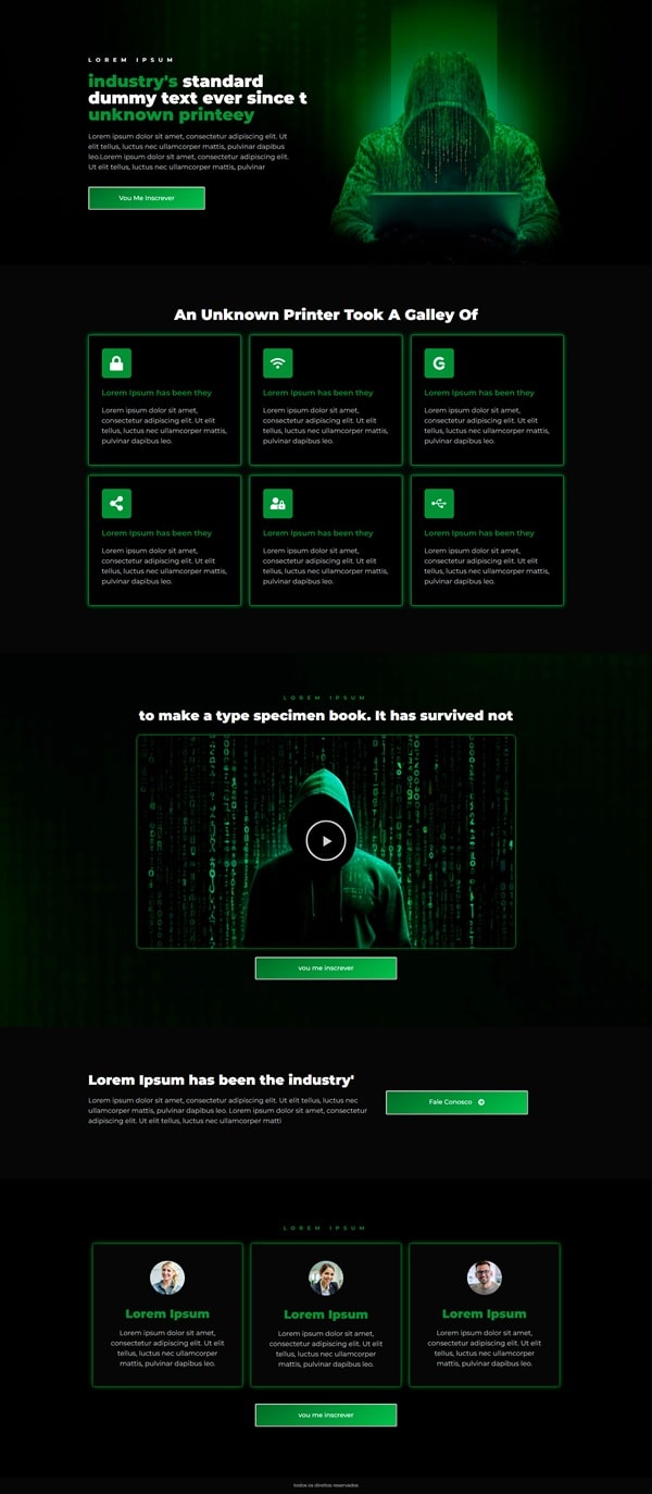 lading page